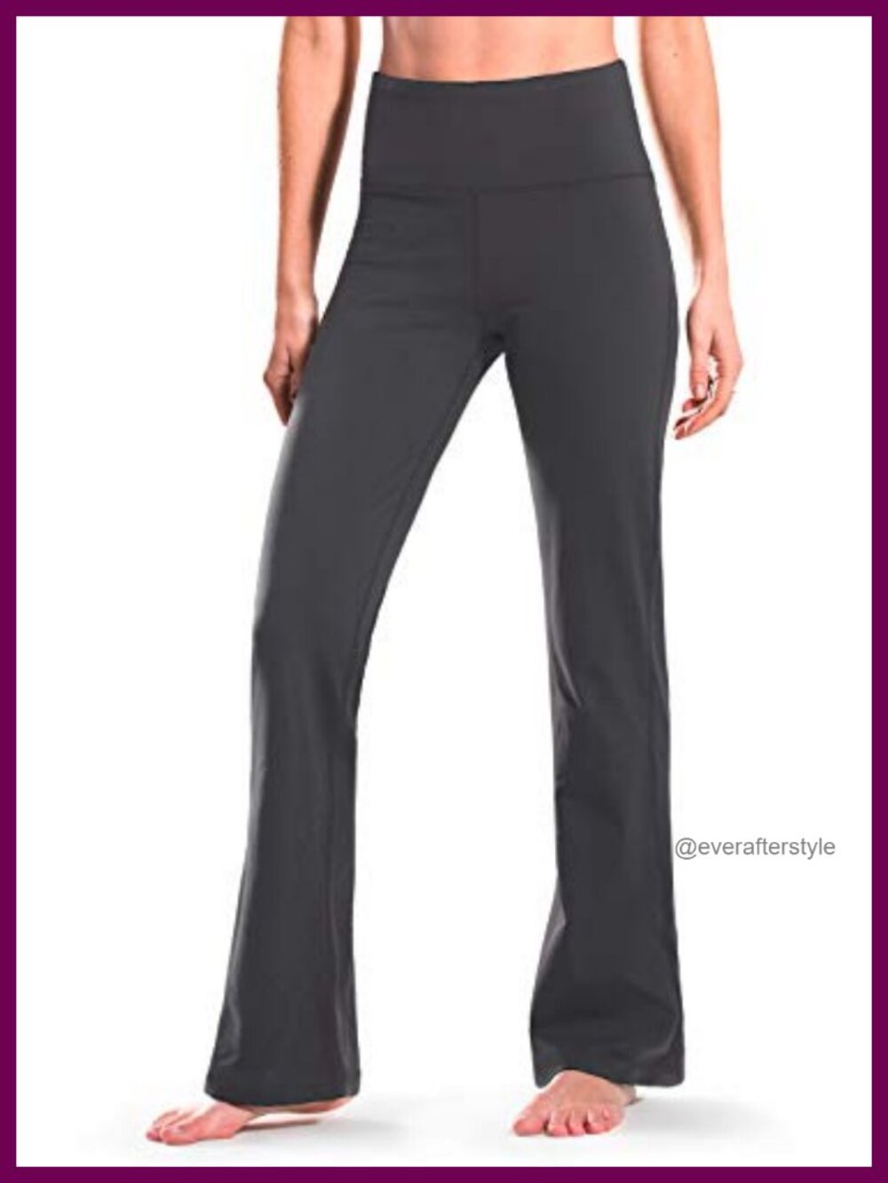 High Waisted Boot Cut Yoga Pants Flared Leg with Pockets for Casual